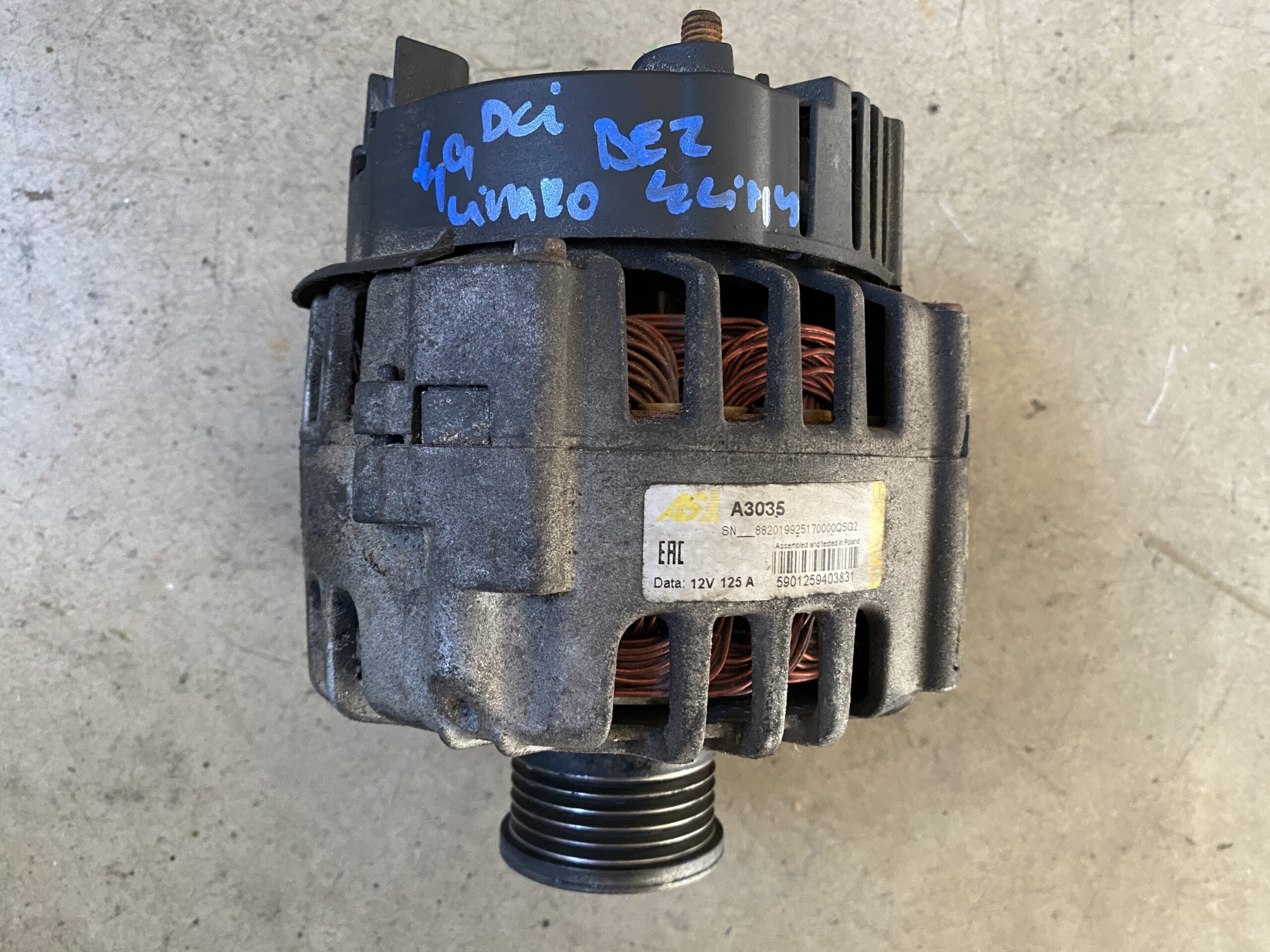 alternator 1,9 dci trafic